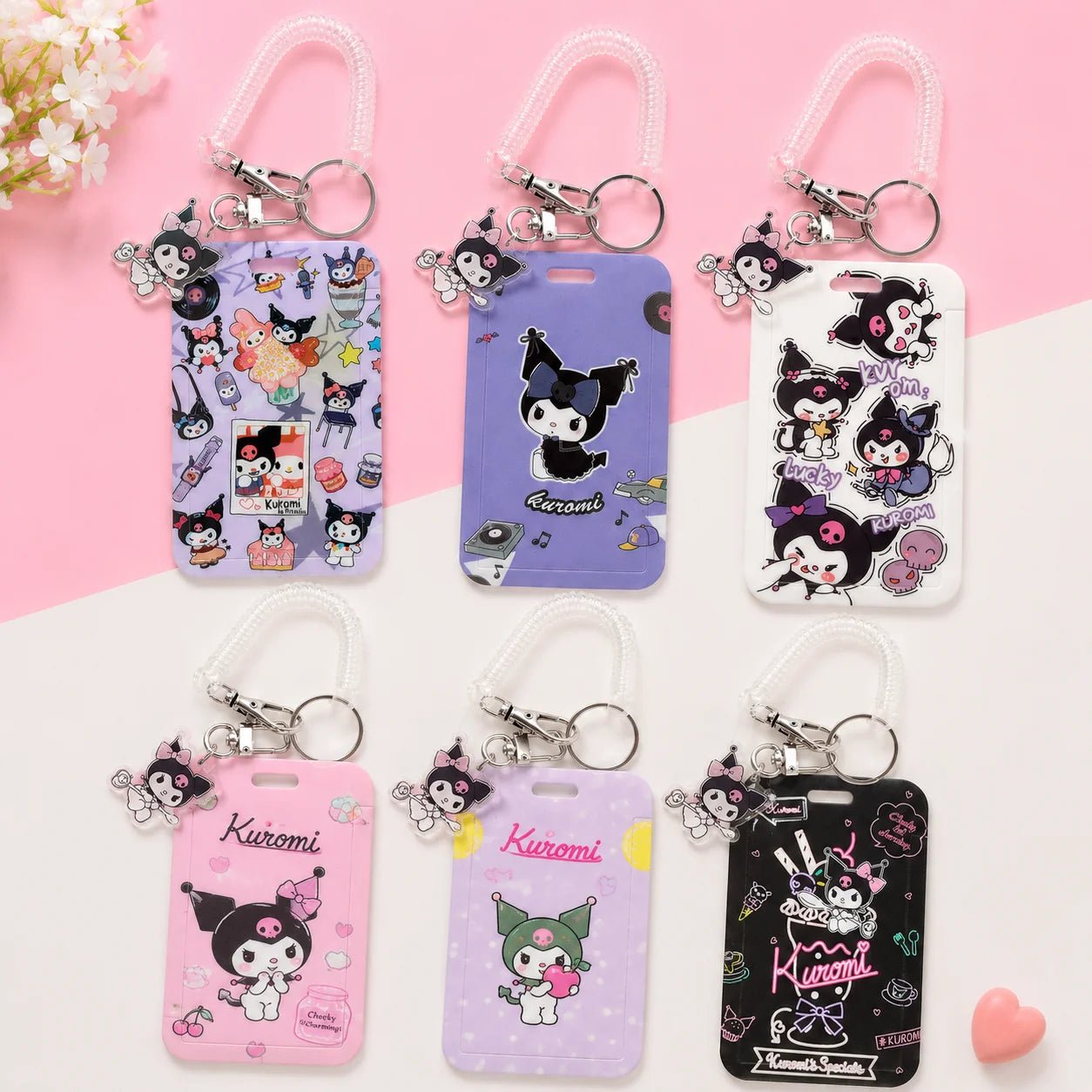 KawaiiPrintedIDCardHolderKeychainwithWristStrap_1.jpg